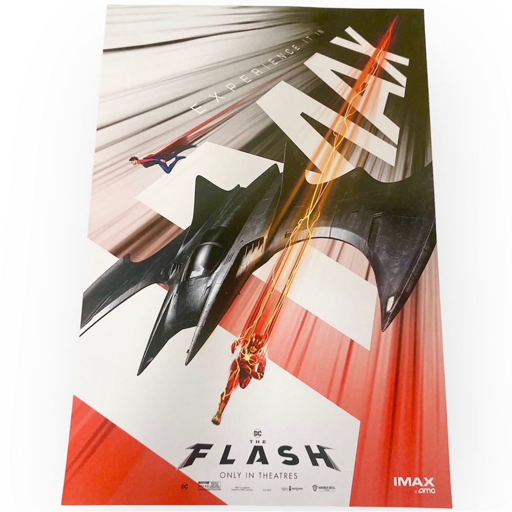 DC The Flash Movie 2023 Poster 13 x 19” AMC IMAX Exclusive Batman Supergirl Ezra